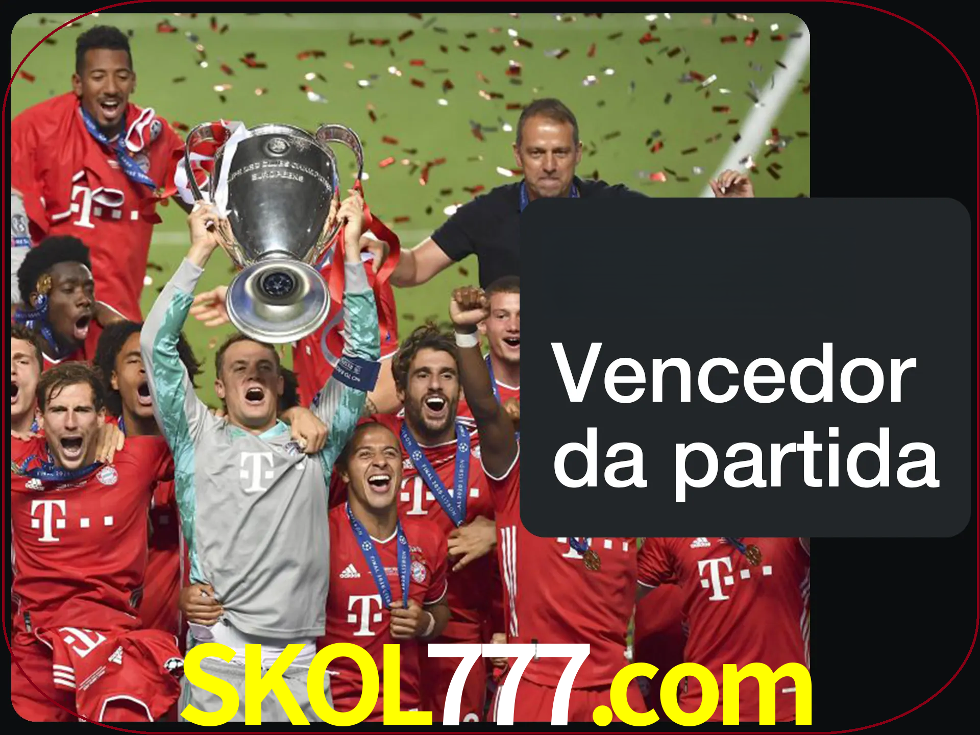 Aposte no vencedor e ganhe uma grande quantia de dinheiro.