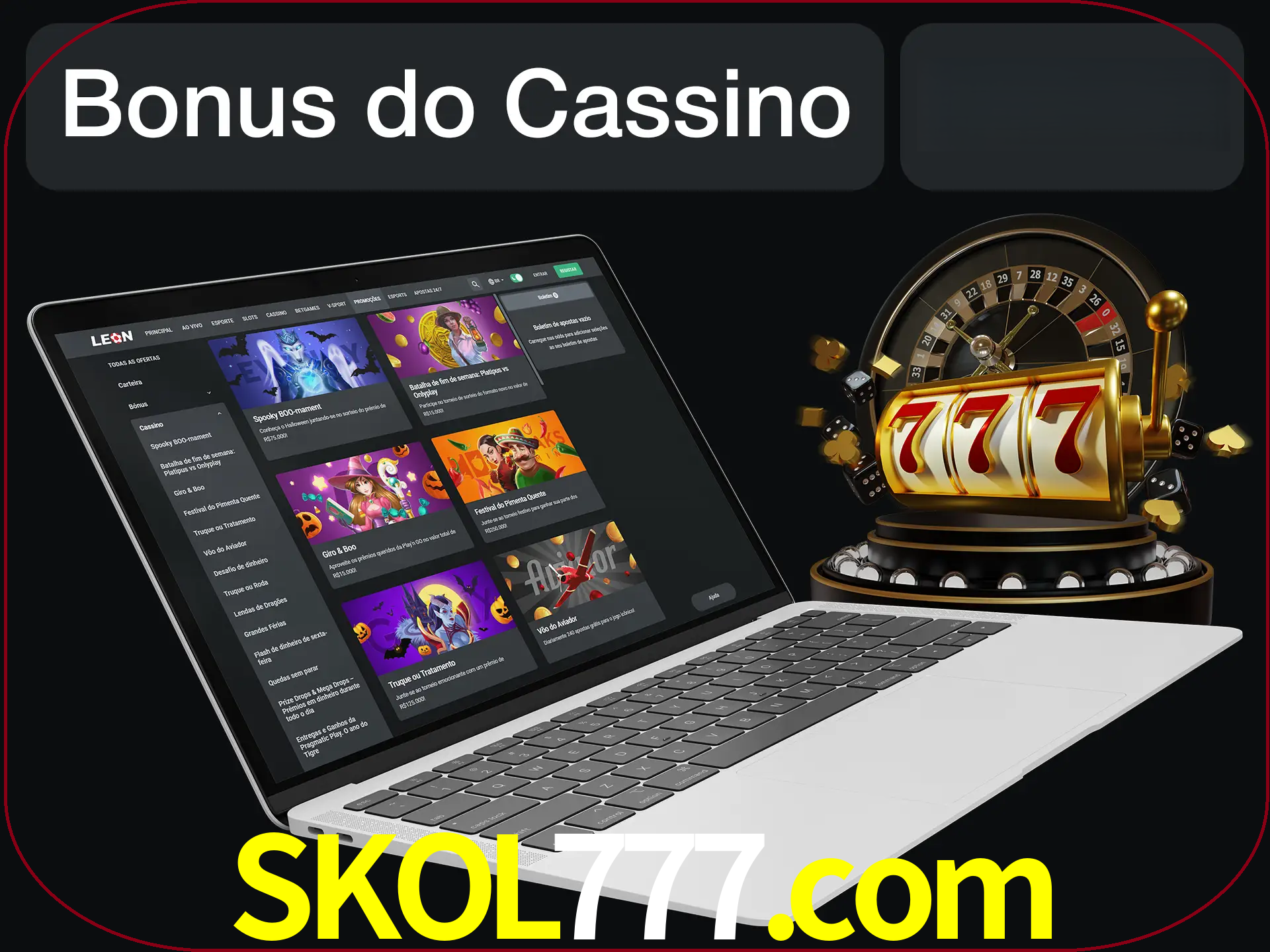 Use o bônus do cassino para começar melhor.