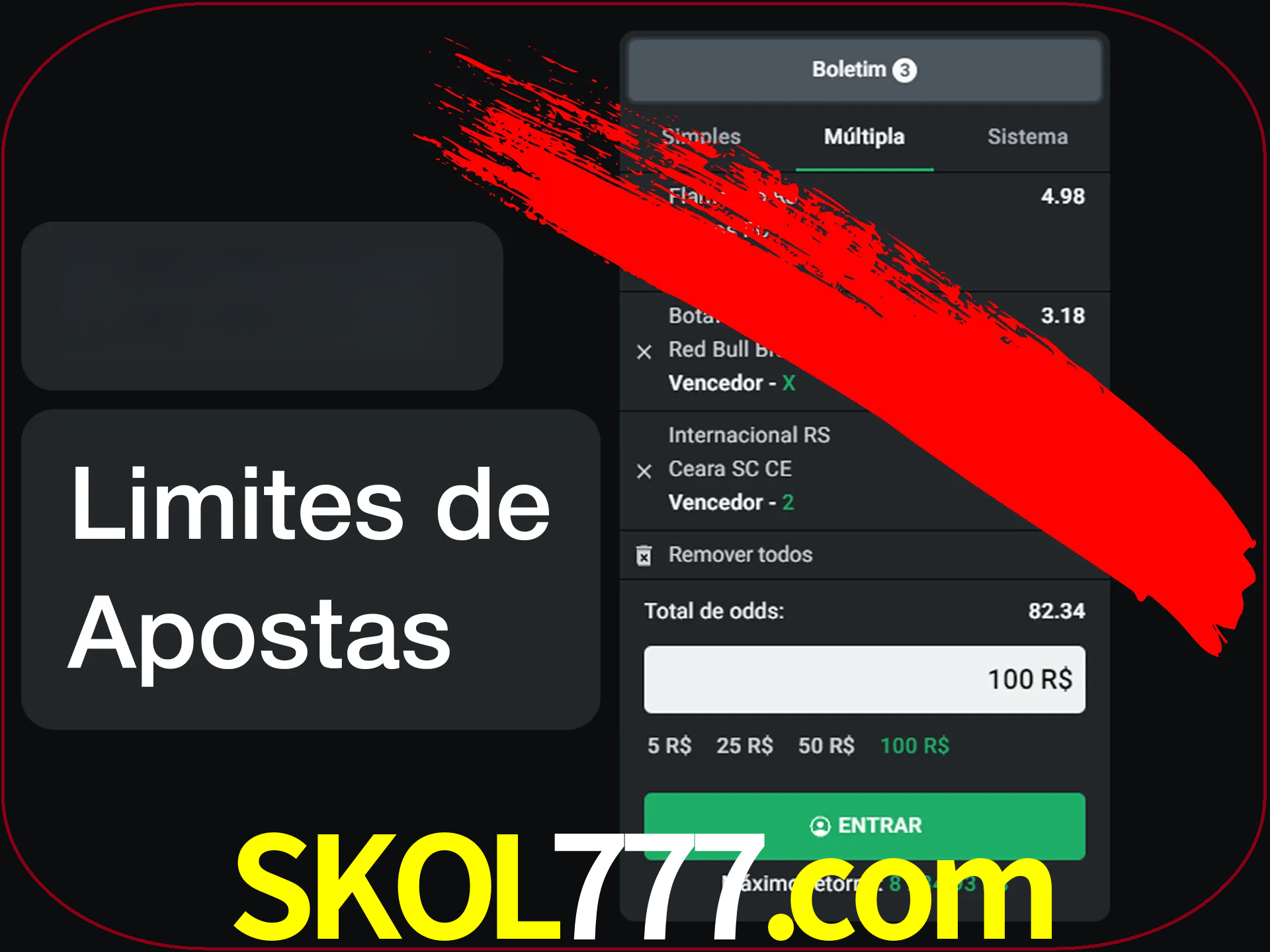 Não faça apostas loucas.